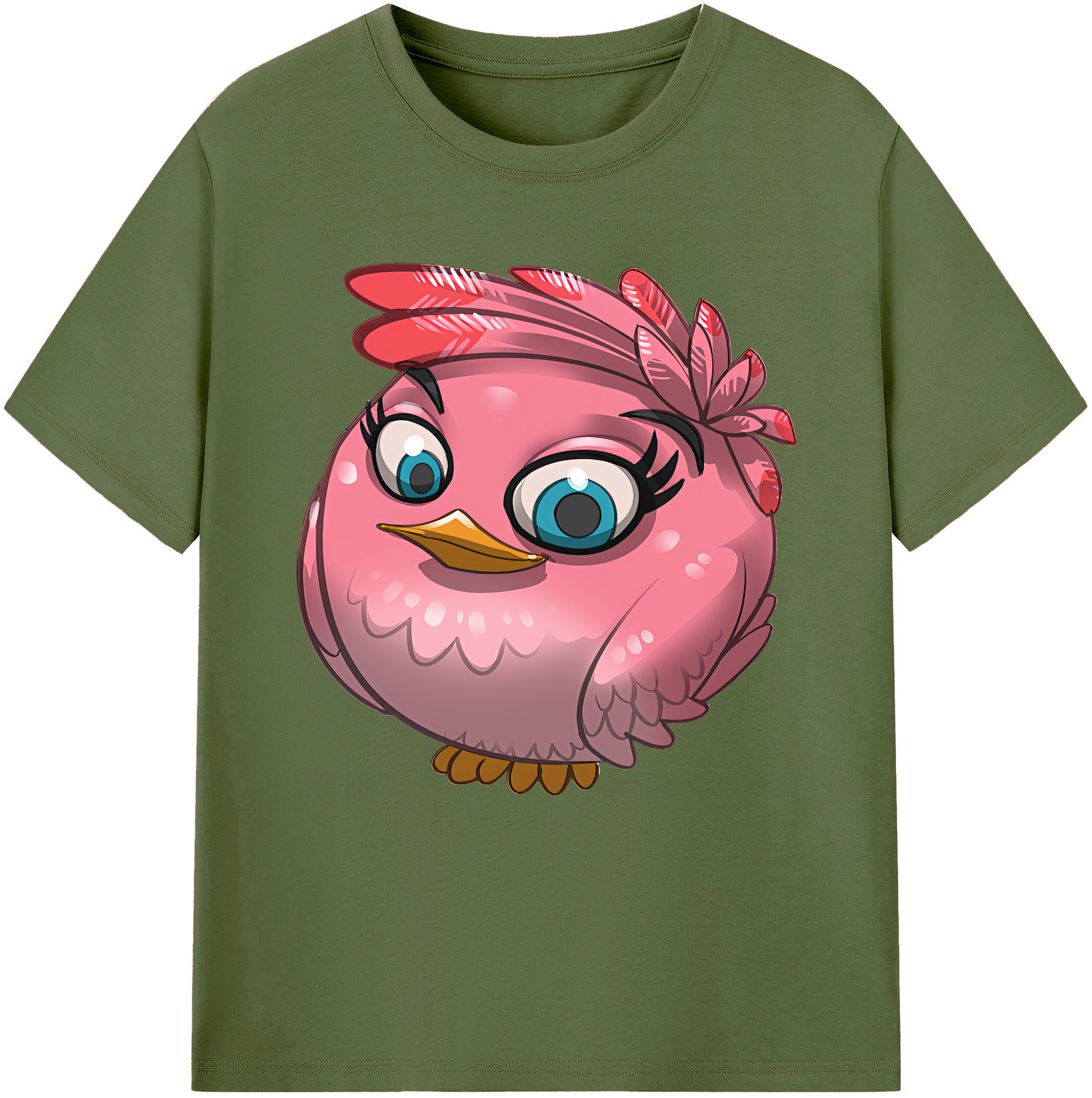 （画像用） Angry Birds アングリーバード 綿100％半袖Tシャツ（フロントプリント）
